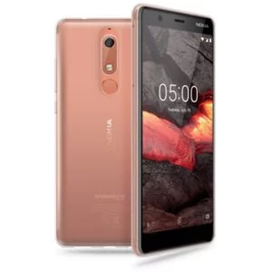 Wave Silikoninen takakuori - Nokia 5.1 - Kirkas